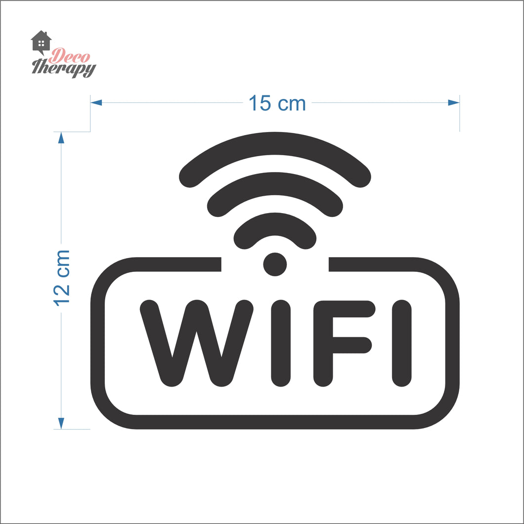 Wifi Signal Sign Sticker Self-Adhesive Decotherapy
