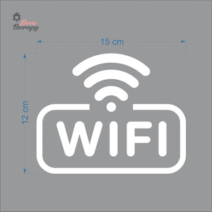Wifi Signal Sign Sticker Self-Adhesive Decotherapy