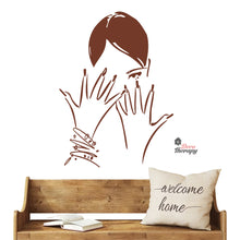 Load image into Gallery viewer, Woman Beauty Nail Salon Wall Decal Decotherapy