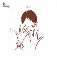 Load image into Gallery viewer, Woman Beauty Nail Salon Wall Decal Decotherapy