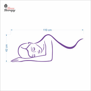 Woman Lying Down Beauty Massage Spa Salon Wall Decal Decotherapy