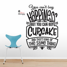 Load image into Gallery viewer, You Can&#39;t Buy Happiness Cupcake Wall Decal Decotherapy