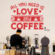Load image into Gallery viewer, You Need Love And Coffee Wall Decal