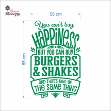 Load image into Gallery viewer, You Can't Buy Happiness But You Can Buy Burgers &amp; Shakes Wall Decal