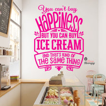 Load image into Gallery viewer, You Can't Buy Happiness Ice Cream Wall Decal Decotherapy