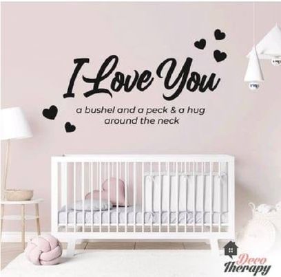 I Love You A Bushel And A Peck Wall Sticker