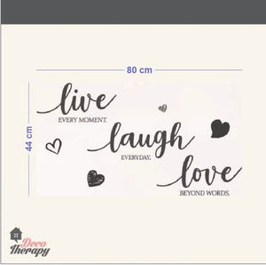 Live Laugh Love V3 Wall Sticker