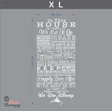 Load image into Gallery viewer, Disney House Rules Wall Sticker