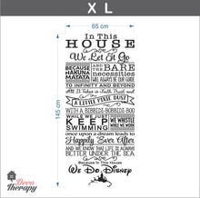 Load image into Gallery viewer, Disney House Rules Wall Sticker