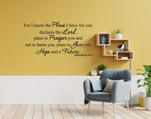 Load image into Gallery viewer, For I Know The Plans  V3 Wall Sticker