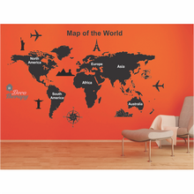 Load image into Gallery viewer, World Map Wall Sticker