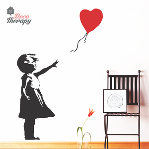 Banksy's Girl With Balloon Wall Sticker