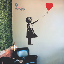 Load image into Gallery viewer, Banksy&#39;s Girl With Balloon Wall Sticker