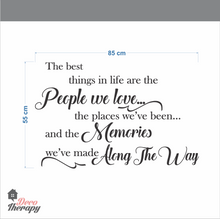 Load image into Gallery viewer, Best Things In Life Are Memories V1 Wall Sticker