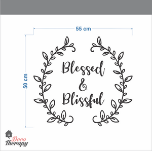 Bless And Blissful Wall Sticker