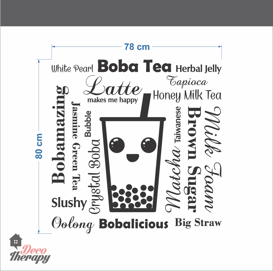 Boba Tea Wall Sticker