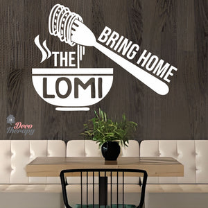 Bring Home The Lomi Design Wall Sticker