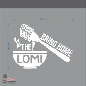 Bring Home The Lomi Design Wall Sticker