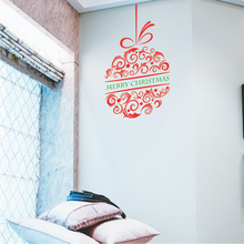 Load image into Gallery viewer, Christmas Ribbon Ball Wall Sticker