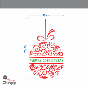 Christmas Ribbon Ball Wall Sticker