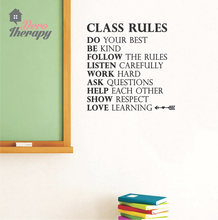 Load image into Gallery viewer, Class Rules Wall Sticker