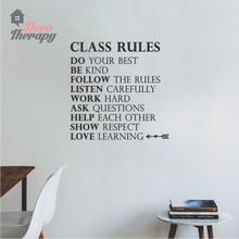 Load image into Gallery viewer, Class Rules Wall Sticker