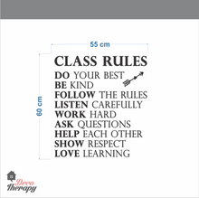 Load image into Gallery viewer, Class Rules Wall Sticker