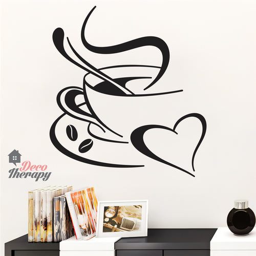 Coffee Love Cup Wall Sticker