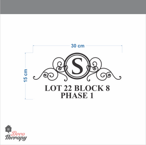 Customized Address V1 Wall Sticker