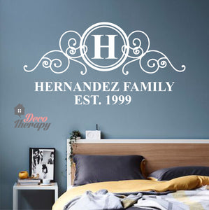 Customized Family Name V1 Design Wall Sticker