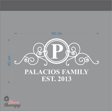 Load image into Gallery viewer, Customized Family Name V1 Design Wall Sticker