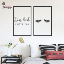 Load image into Gallery viewer, Dear Bed I love You Wall Sticker