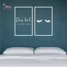 Load image into Gallery viewer, Dear Bed I love You Wall Sticker