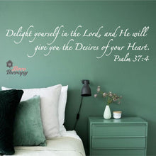 Load image into Gallery viewer, Delight Yourself and He Will Give You The Desires Of Your Heart V1 Wall Sticker