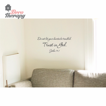 Load image into Gallery viewer, Do Not Let Your Hearts Be Troubled Wall Sticker
