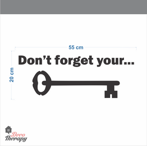 Don't Forget Your Key Wall Sticker