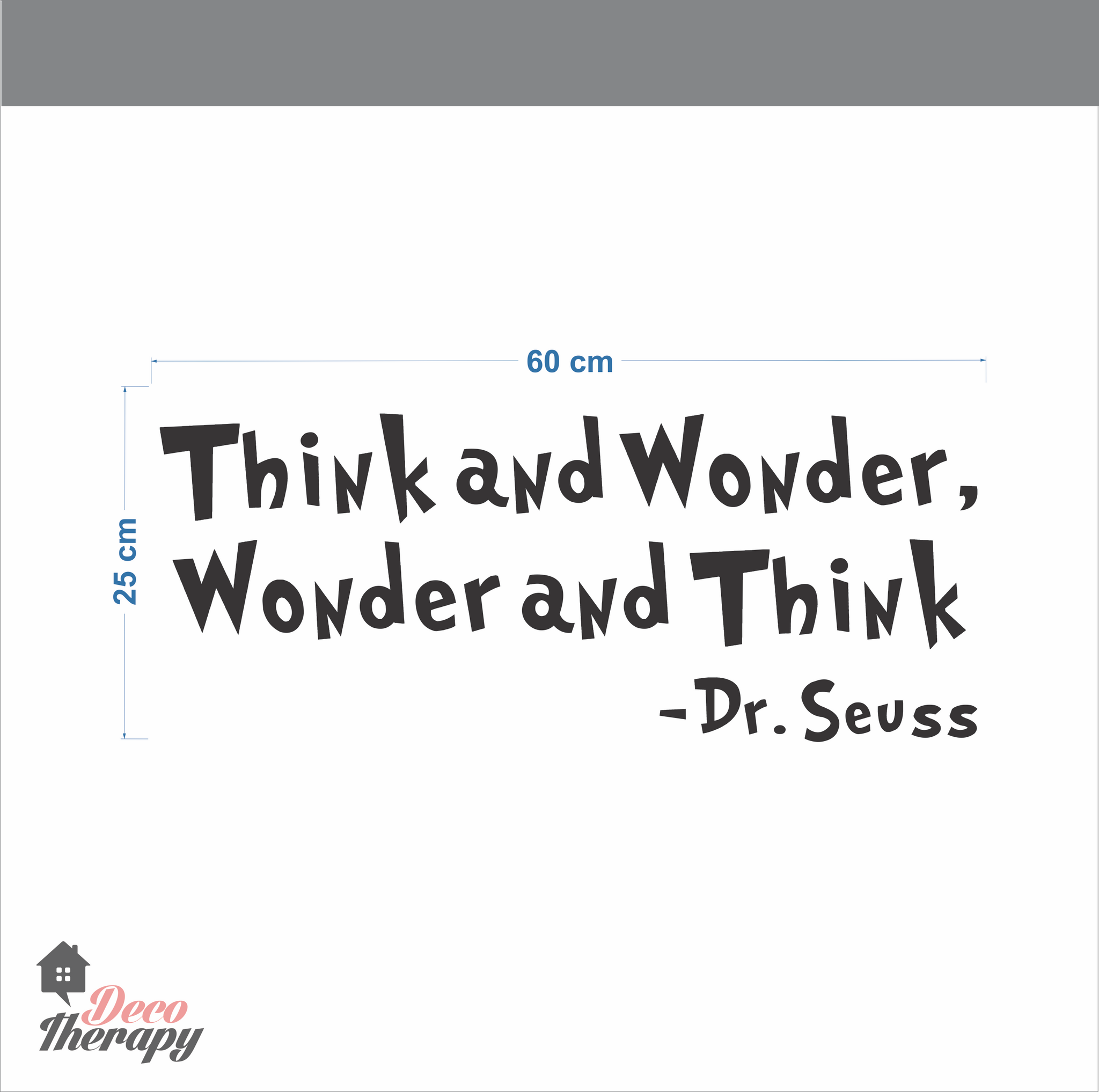 Dr Seuss Think And Wonder Wall Sticker – Decotherapy Home Decors