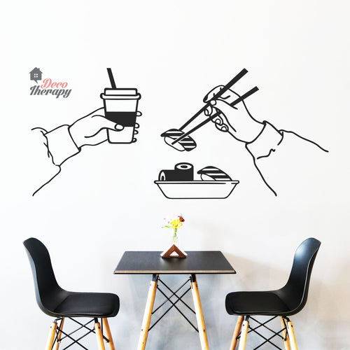 Drink and Sushi Wall Sticker