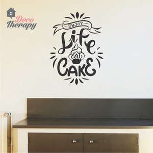 Enjoy Life Eat Cake Wall Sticker