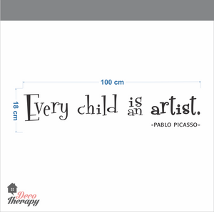 Every Child Is An Artist Wall Sticker