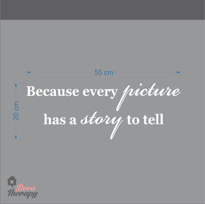 Every Picture Has A Story To Tell for Frames Wall Sticker