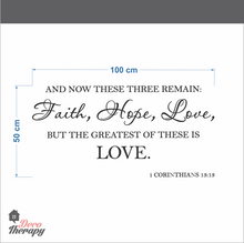 Load image into Gallery viewer, Faith Hope Love V1 Wall Sticker