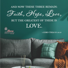 Load image into Gallery viewer, Faith Hope Love V1 Wall Sticker