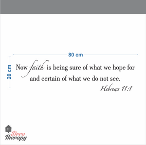 Faith Is Being Sure V1 Wall Sticker