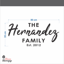 Load image into Gallery viewer, Customized Family Name V3 Design Wall Sticker