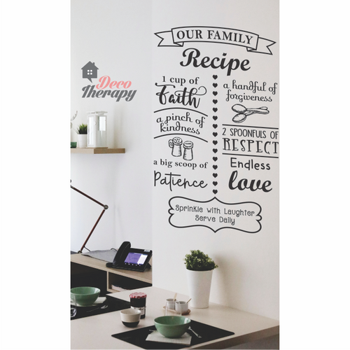 Family Recipe V2 Wall Sticker