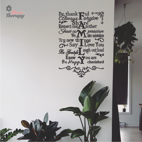 Family Rules Always Forgive Wall Sticker