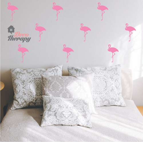 Flamingo Pattern Wall Sticker