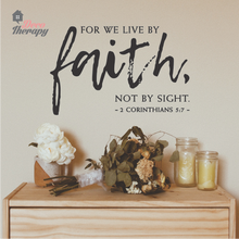 Load image into Gallery viewer, For We Live By Faith Wall Sticker