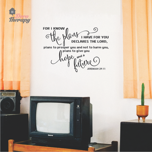 For I Know The Plans V2 Wall Sticker